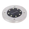 Földre szerelt napkollektoros kerti lámpák 8LED 4db hideg fehér