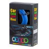 LED környezeti világítás autóhoz / autó USB / 12V szalag 3m kék
