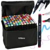 Kétoldalas alkoholos filctollak 120 db-os tokban + állvány