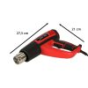 Elektromos fűtőfáklya hőmérséklet-szabályozással 0-600 fok C légáram 300-500 l/min + 4 cserélhető hegy 1850W
