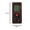 Digitális lézeres távolságmérő, vízálló, IP54, 3 mm/60 m tok, elemes működésű