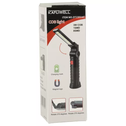 Lampă USB COB magnetic reîncărcabil 1200 mAh 200 lm