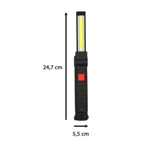 Lampă USB COB magnetic reîncărcabil 1200 mAh 200 lm