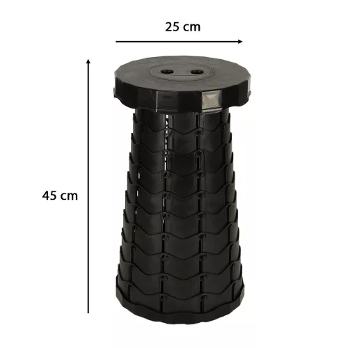 pliabil scaun, telescopic, portabil, scaun turistic, negru, 200 kg