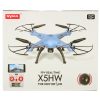 Syma X5HW 2.4GHz RC drón Wi-Fi kamera kék