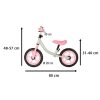 Trike Fix Balance cross-country kerékpár fehér és rózsaszín