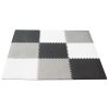 Hab puzzle gyermek szőnyeg 180x180cm 9 darab szürke-krém szürke