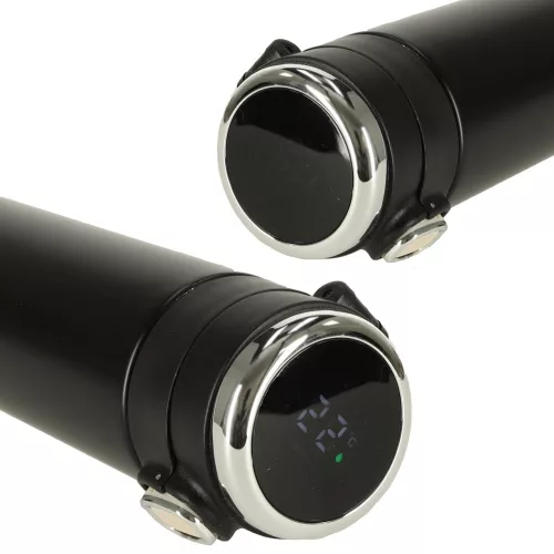 Termosz cană cu cioc de turnare, LED termosz, 350ml negru