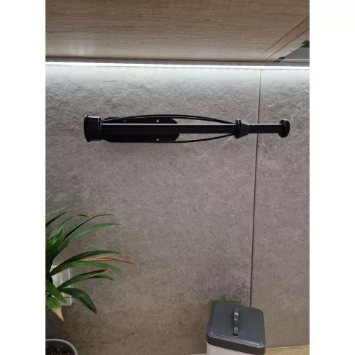 Forgó konyhai papírtörlő tartó, fekete, Loft