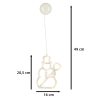 LED függőlámpa karácsonyi dekoráció hóember 49cm 10 LED-ek