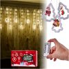 LED karácsonyfa kép függöny fényei 3m 10 USB izzók