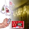 LED karácsonyfa kép függöny fényei 3m 10 USB izzók