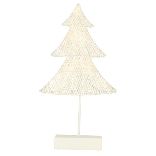 Karácsonyfa álló dekoráció 39cm 10LED meleg sárga elemmel működő karácsonyfa 39cm
