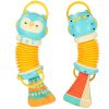 Harmonia harmonika gyerekeknek narancssárga bagoly játék LED 30cm