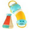 Harmonia harmonika gyerekeknek narancssárga bagoly játék LED 30cm