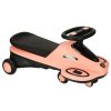 Gravitációs utazás világító LED kerekek zenével zenélő robogó 74cm rózsaszín/fekete max 100kg