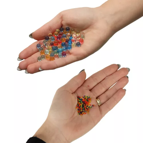 Víz gél golyók hidrogel virágokhoz többszínű 250g 50.000db 7-8mm