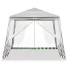 Kerti pavilon, kereskedelmi partisátor, pavilon szúnyoghálóval, fehér 3 x 3 m