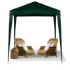 Kerti pavilon, kereskedelmi partisátor, zöld pavilon 2 x 2 m