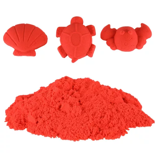 Szenzoros homok gyerekeknek 1 kg-os piros zacskóban
