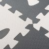 Habshivacs puzzle szőnyeg gyerekeknek 9 db. fekete-ecru