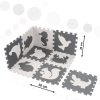 Habshivacs puzzle szőnyeg gyerekeknek 9 db. fekete-ecru