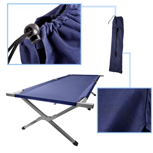 LUARO pliabil articol pat XXL albastru 150kg