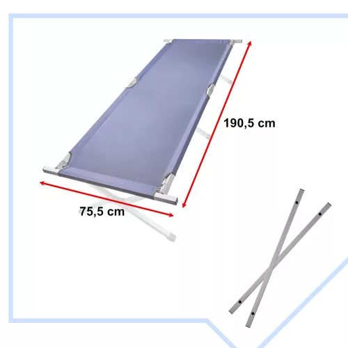 LUARO pliabil articol pat XXL albastru 150kg