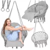 LUARO kerti hinta gólyafészek párnával XXL szürke 80cm 150kg