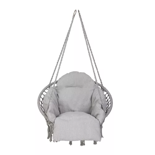 LUARO kerti hinta gólyafészek párnával XXL szürke 80cm 150kg