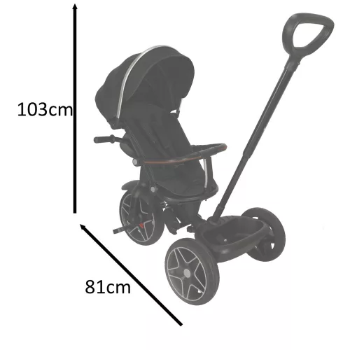 TRIKE FIX Elite 2 1 în tricicletă, 6 1 în Cărucior, negru