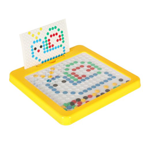 Mágneses Montessori tábla, sárga pöttyök