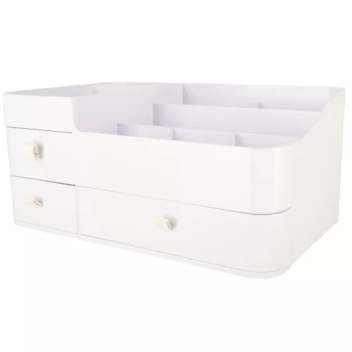 Kozmetikai organizator, cutie, depozitare, cutie cu sertare, mare XXL