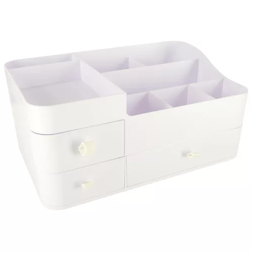 Kozmetikai organizator, cutie, depozitare, cutie cu sertare, mare XXL