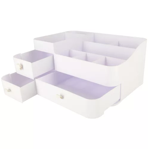 Kozmetikai organizator, cutie, depozitare, cutie cu sertare, mare XXL
