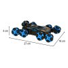 RC távirányítós auto 8 kerekű világzenével