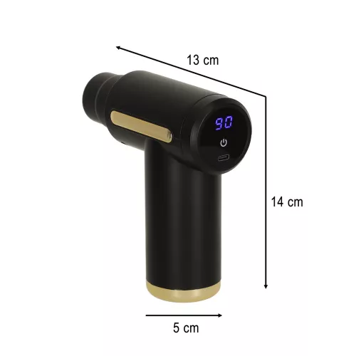 Pistol de masaj, masaj pentru spate, LED, 4 1 în, negru