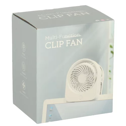 masăi ventilator csipesszel, cablu fără, USB accesoriu, 3 accesoriu, 11,5 cm alb