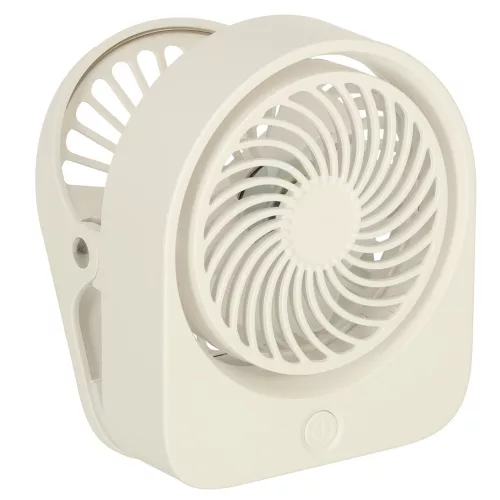 masăi ventilator csipesszel, cablu fără, USB accesoriu, 3 accesoriu, 11,5 cm alb