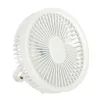 masăi ventilator, cablu fără articol, USB, telecomandă, cu lampă, 4 accesoriu, 18 cm alb
