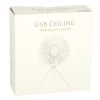 masăi ventilator, cablu fără articol, USB, telecomandă, cu lampă, 4 accesoriu, 18 cm alb