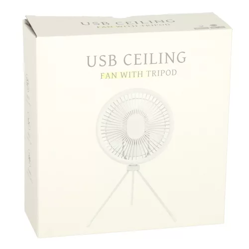masăi ventilator, cablu fără articol, USB, telecomandă, cu lampă, 4 accesoriu, 18 cm alb