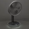 masăi ventilator, portabil cablu fără USB ventilator cu acumulator, reglabil, 4 accesoriu, LED, 38 cm alb