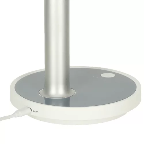 masăi ventilator, portabil cablu fără USB ventilator cu acumulator, reglabil, 4 accesoriu, LED, 38 cm alb