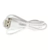 masăi ventilator, portabil cablu fără USB ventilator cu acumulator, reglabil, 4 accesoriu, LED, 38 cm alb