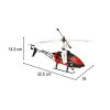 RC távirányítós helikopter Revolt S39-1 XL piros