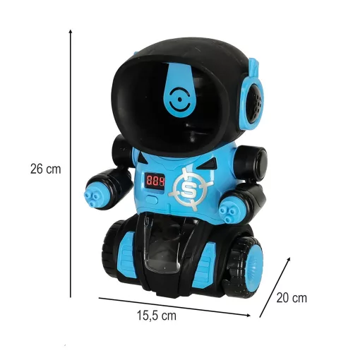 Robot arcade játék céllövöldözős játék + 2x fegyver + golyók