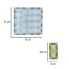 3D mágneses építőkockák világító állatpark 124 el.
