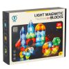 3D építőipari mágneses téglák LED világító 32 el.