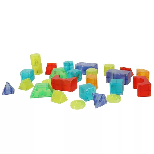 Magnetic cuburi de construcție, luminos baterii, 3D figurine, 32 bucată.